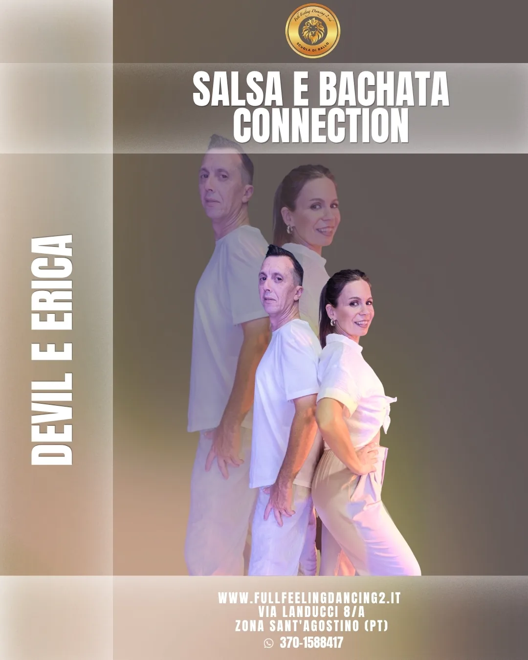 Devil Bellucci Erica Nannini- Corsi di ballo bachata sensual e salsa cubana